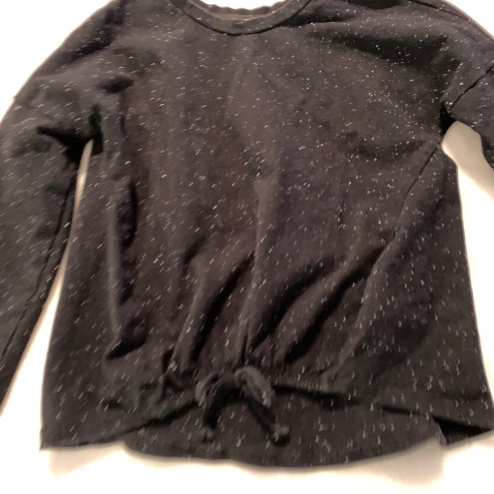 Art and Eden speckled tie front shirt
